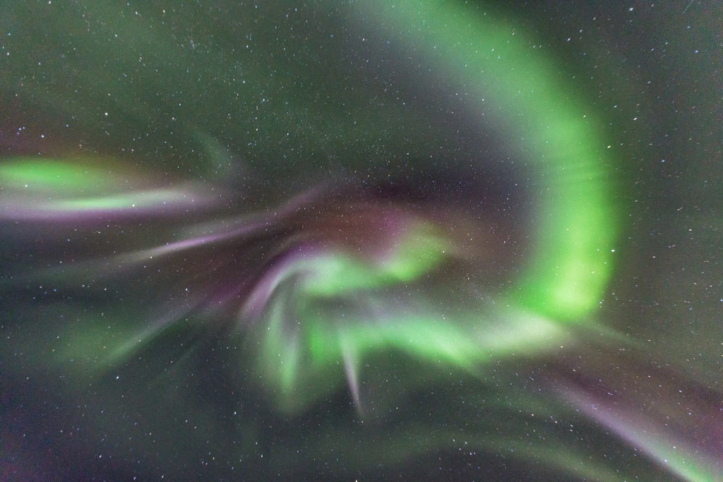 colourful Northern lights in Iceland corona